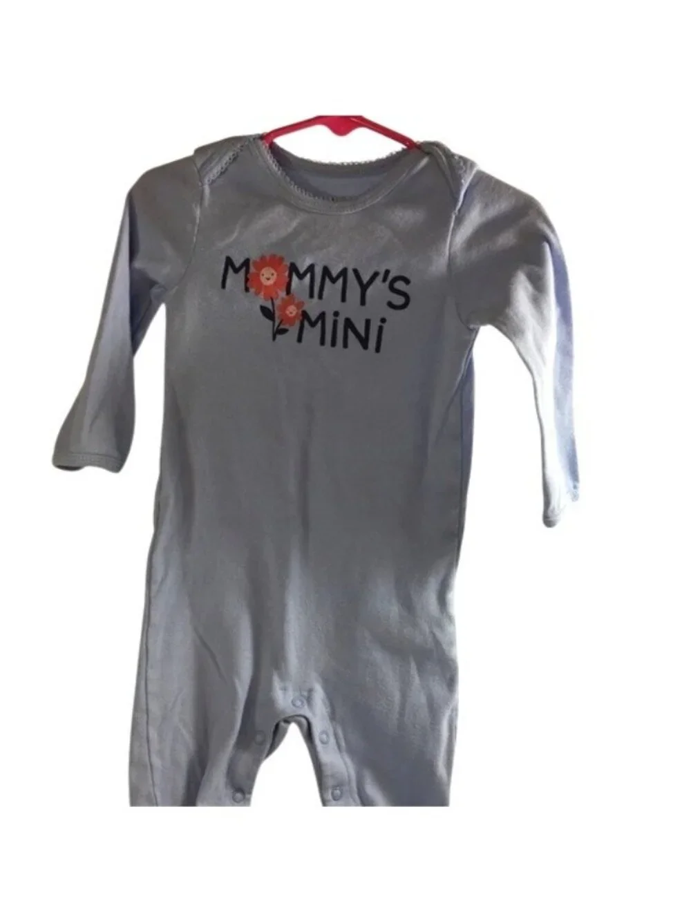 Carters Baby One Piece Body Suit Mommy's Mini Baby Blue Size 18M